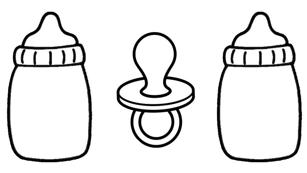 top baby bottles coloring page