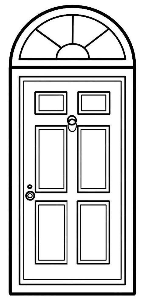 Nine Cozy Door Design Coloring Pages for Inspiration - Coloring Pages