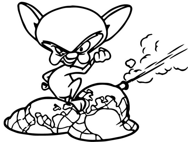 Best Funny Brain Coloring Page of Pinky and the Brain