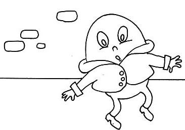 Fun Humpty Dumpty Coloring Pages