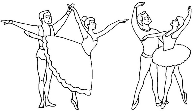 Dance Contemporary Coloring Page