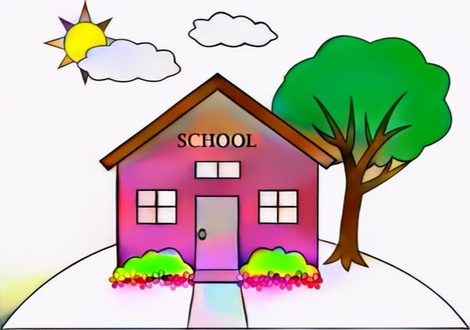 School House Coloring Result Art